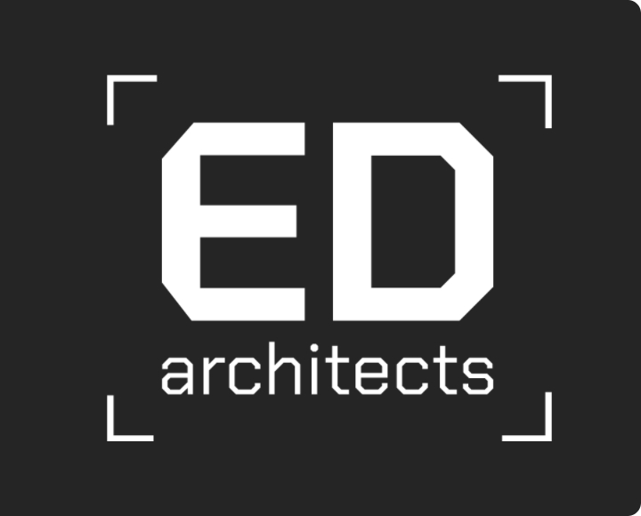 черный логотип ED Architects